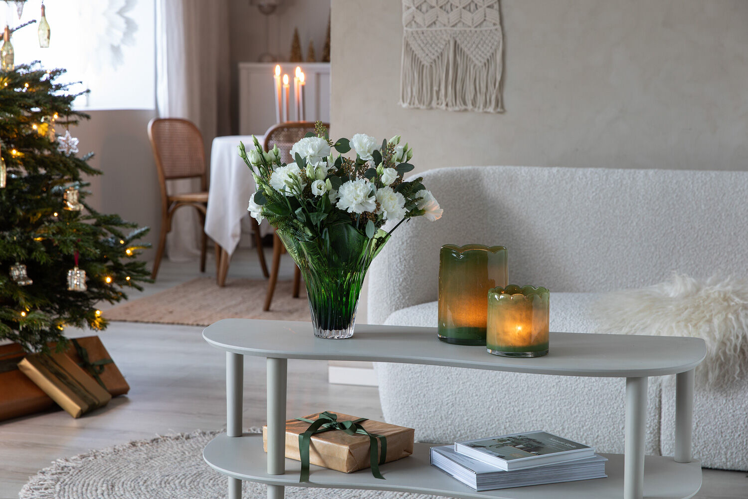 Pynte til jul i hvitt